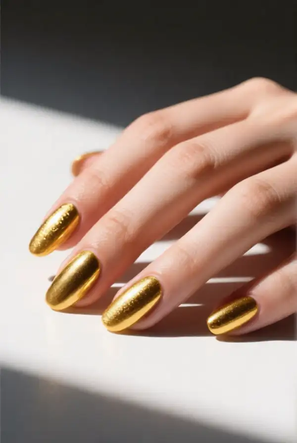 Pop of Gold with Negative Space
