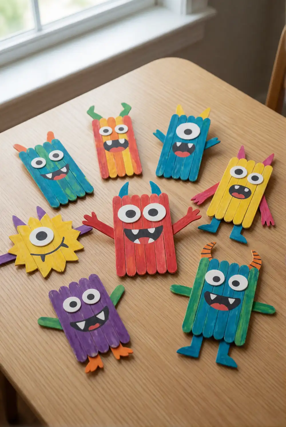 Popsicle Stick Monsters