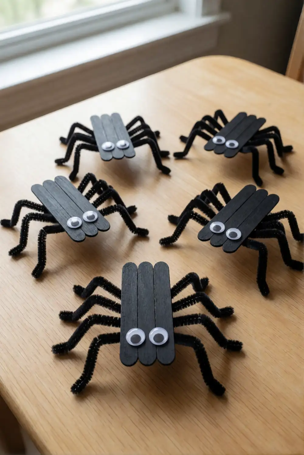 Popsicle Stick Spiders