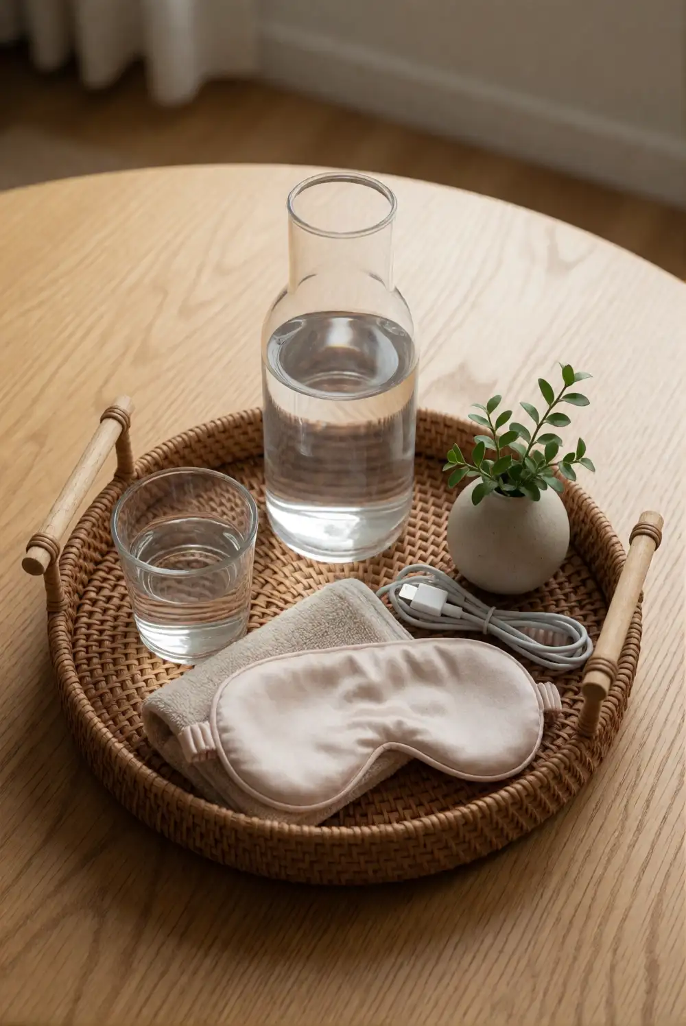 Prepare a Thoughtful Guest Room Bedside Tray