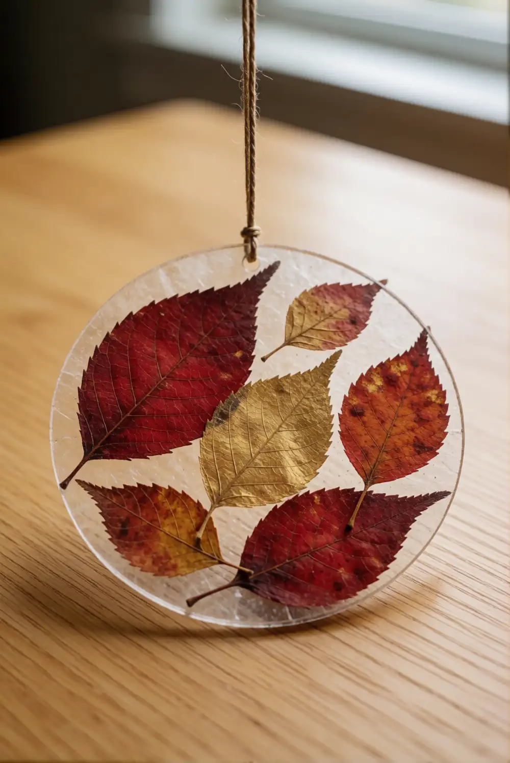 Pressed Leaf Suncatcher