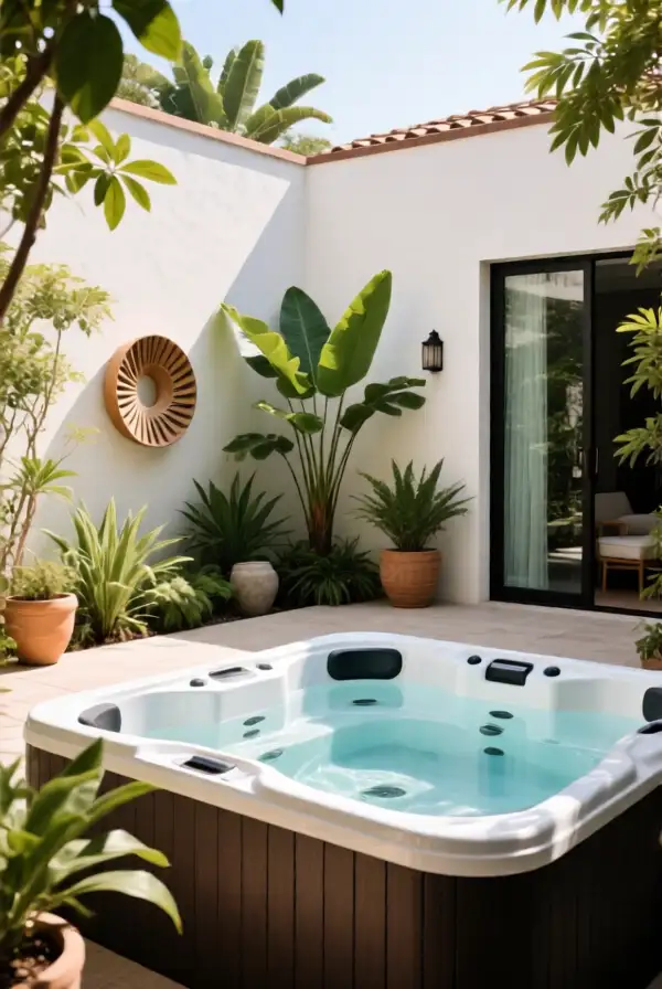 Private Courtyards with Jacuzzis