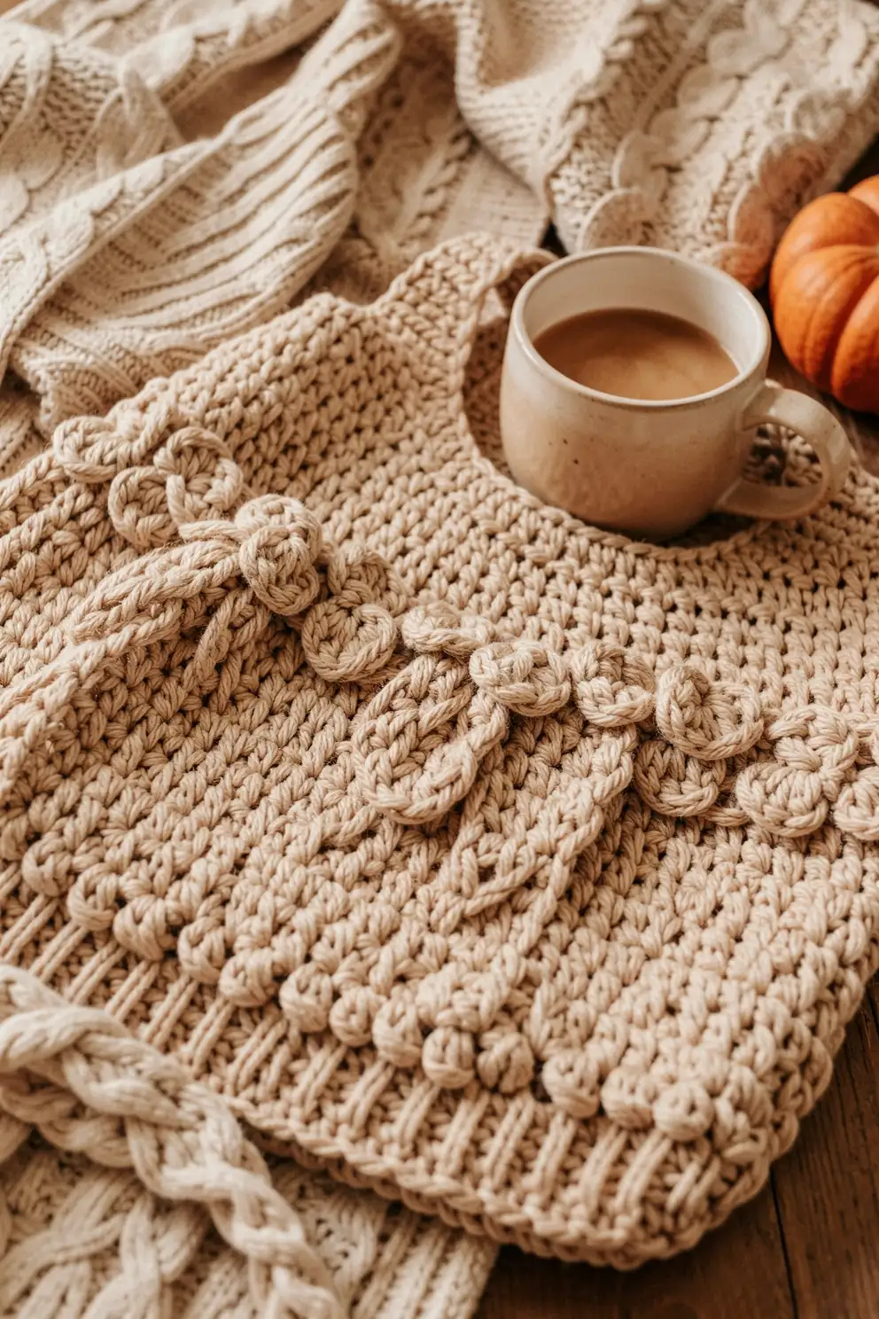 Puff Stitch Accents for Cozy Dimension