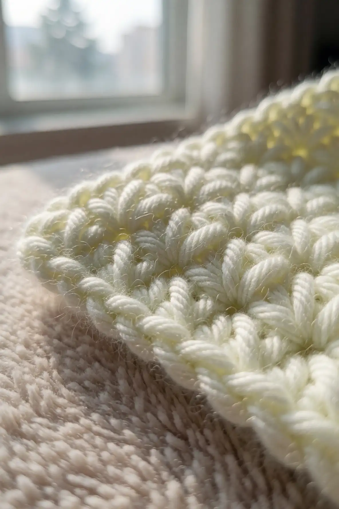 Puff Stitch Fabric with Cloudlike Depth