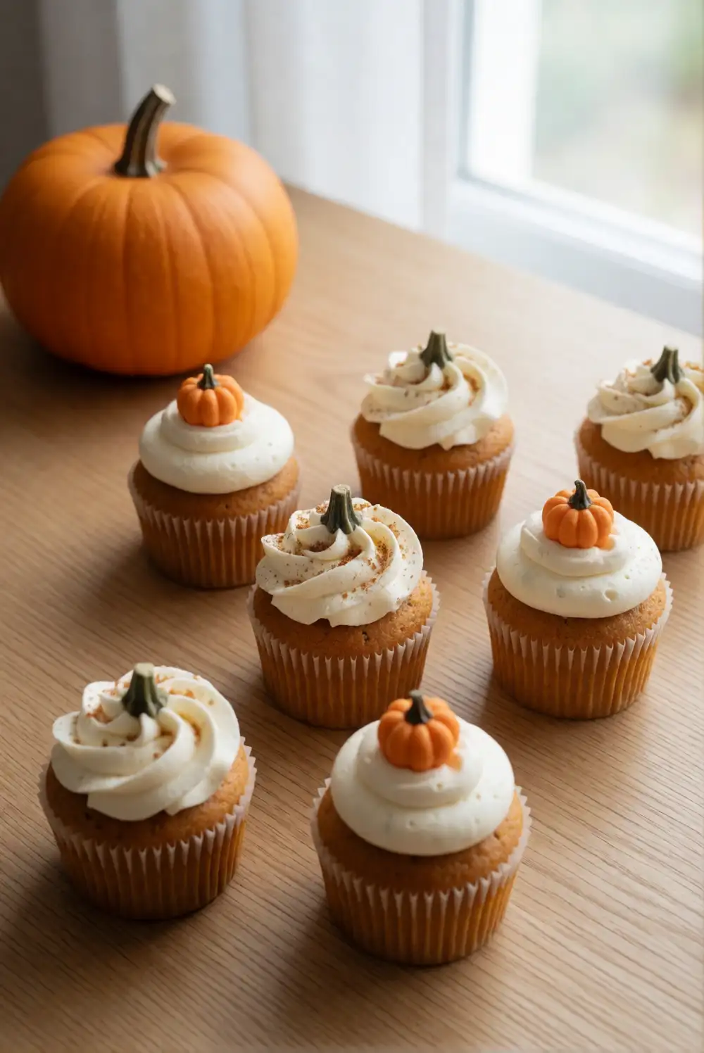 Pumpkin Cupcake Decorating
