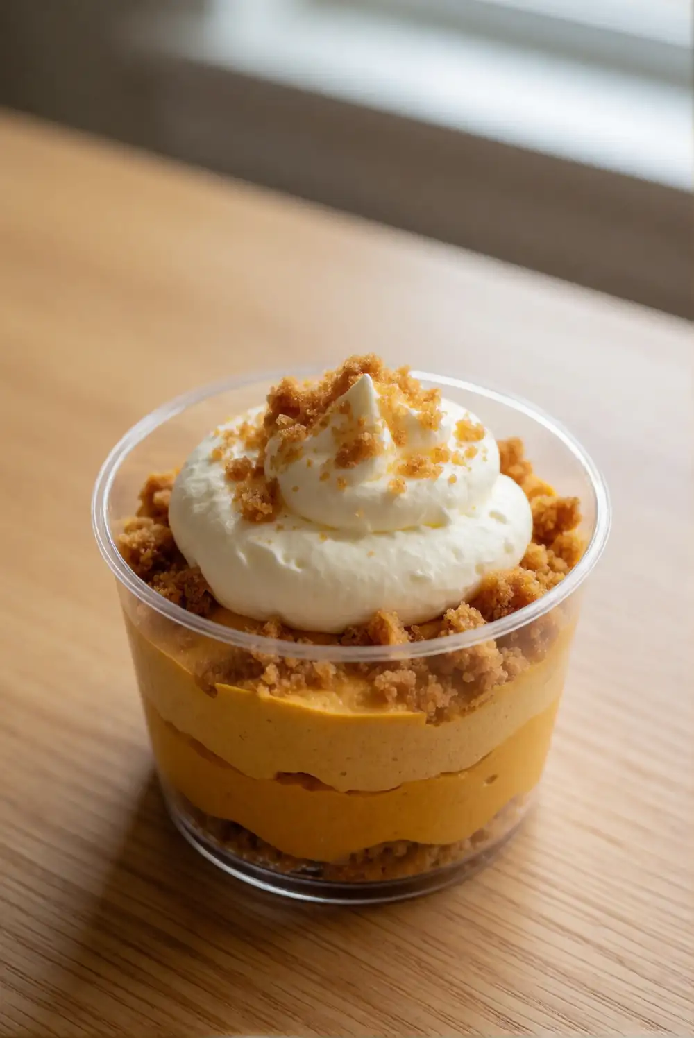 Pumpkin Mousse Cups with Toasted Crumb Layers