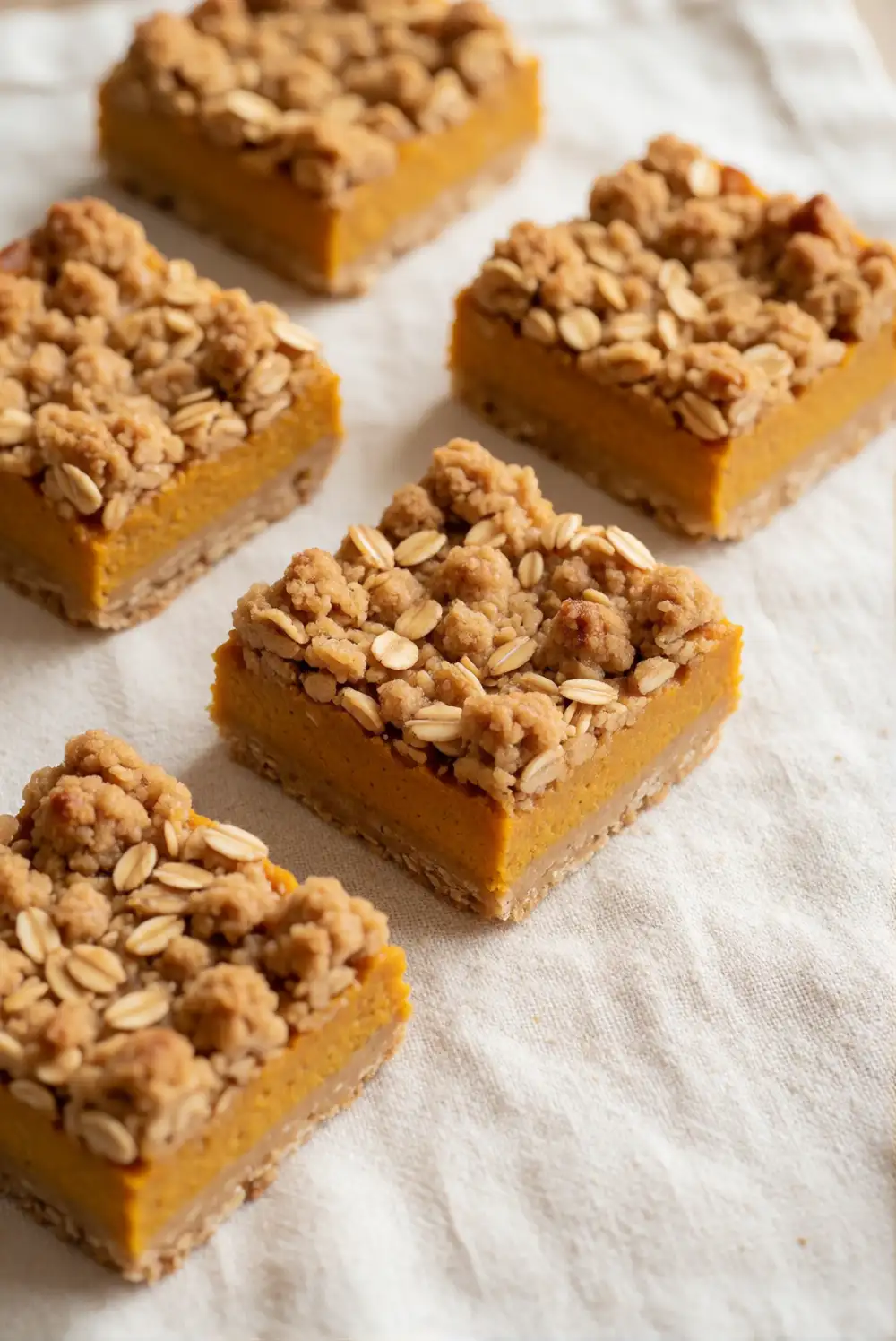 Pumpkin Oatmeal Crumble Bars