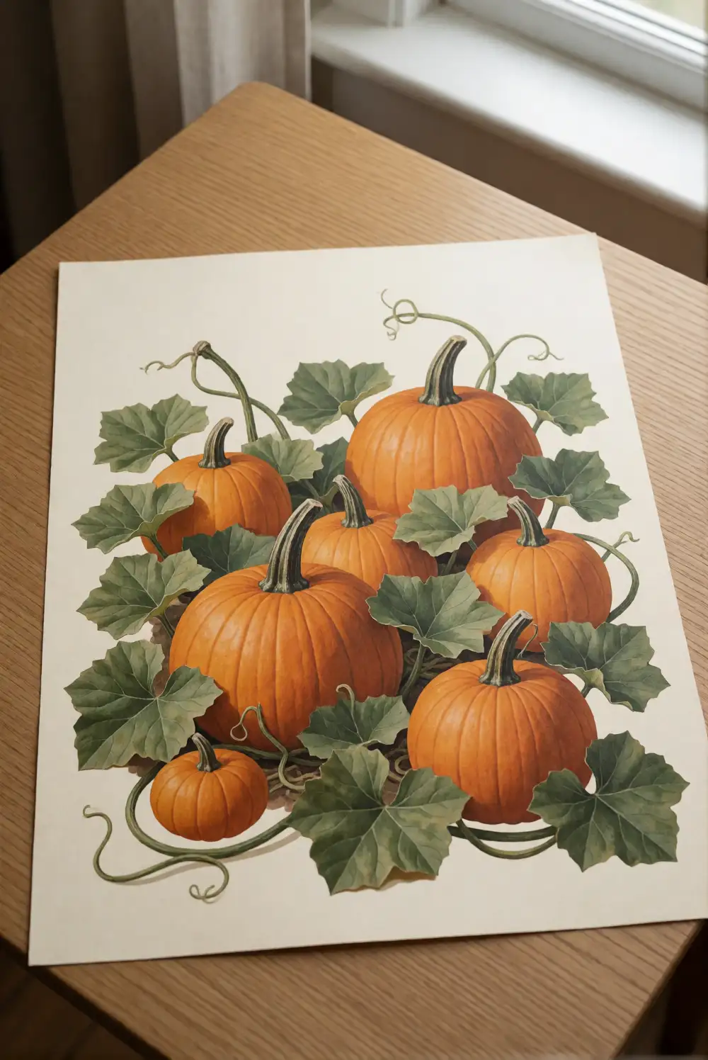 Pumpkin Patch Paper Collage