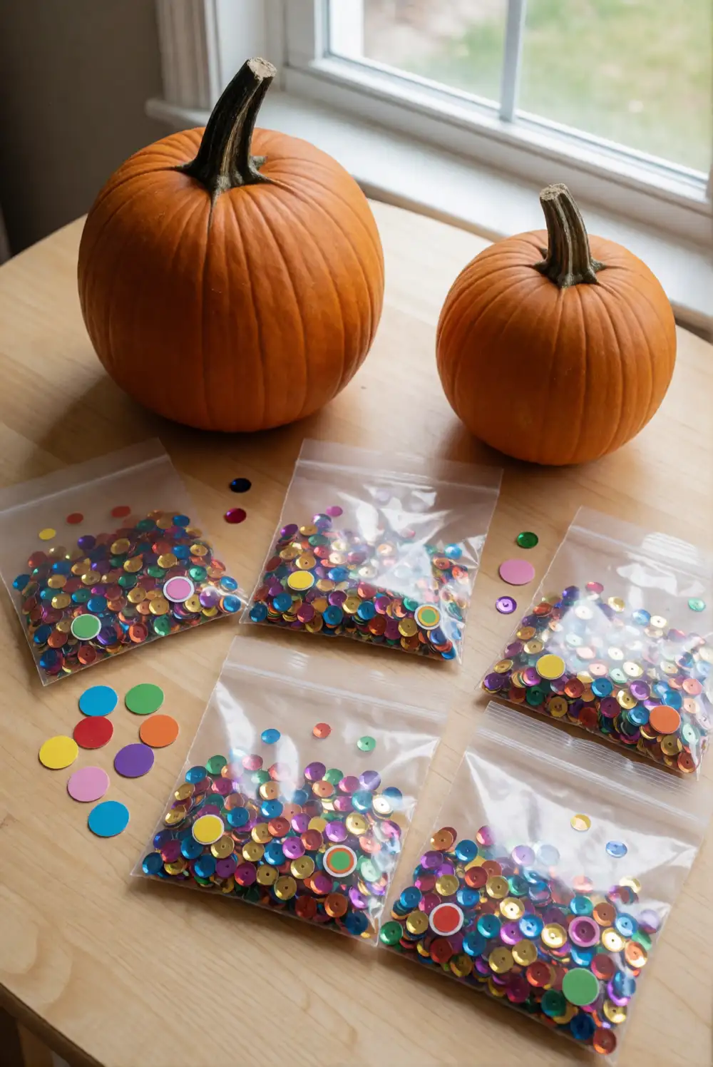 Pumpkin Sensory Bags