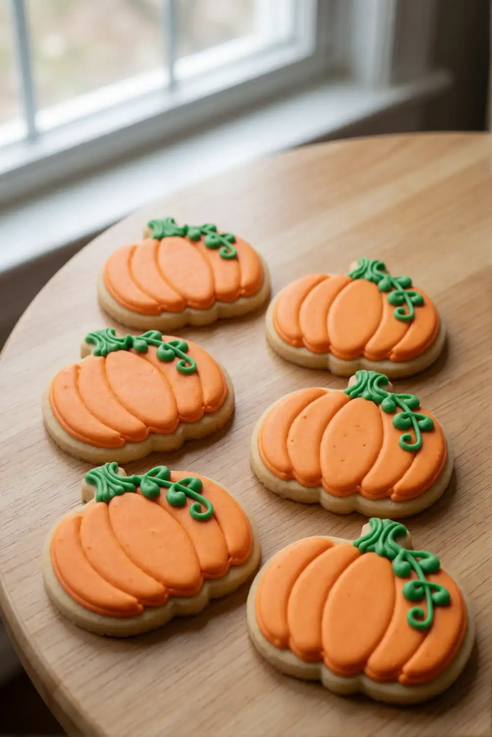 Pumpkin-Shaped Sugar Cookies