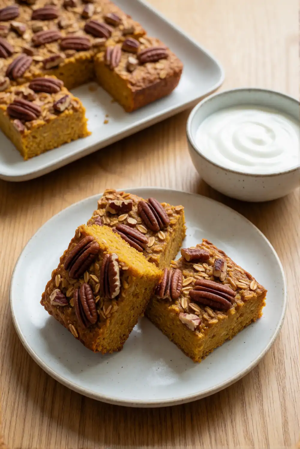 Pumpkin Spice Baked Oatmeal