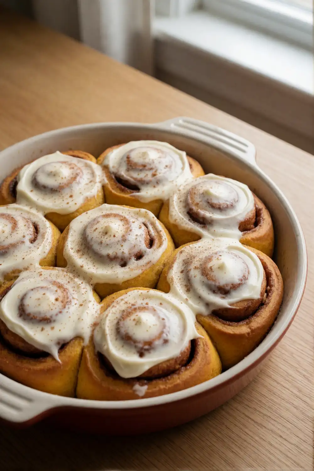 Pumpkin Spice Cinnamon Rolls