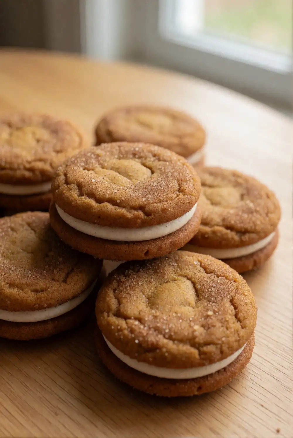 Pumpkin Spice Sandwich Cookies