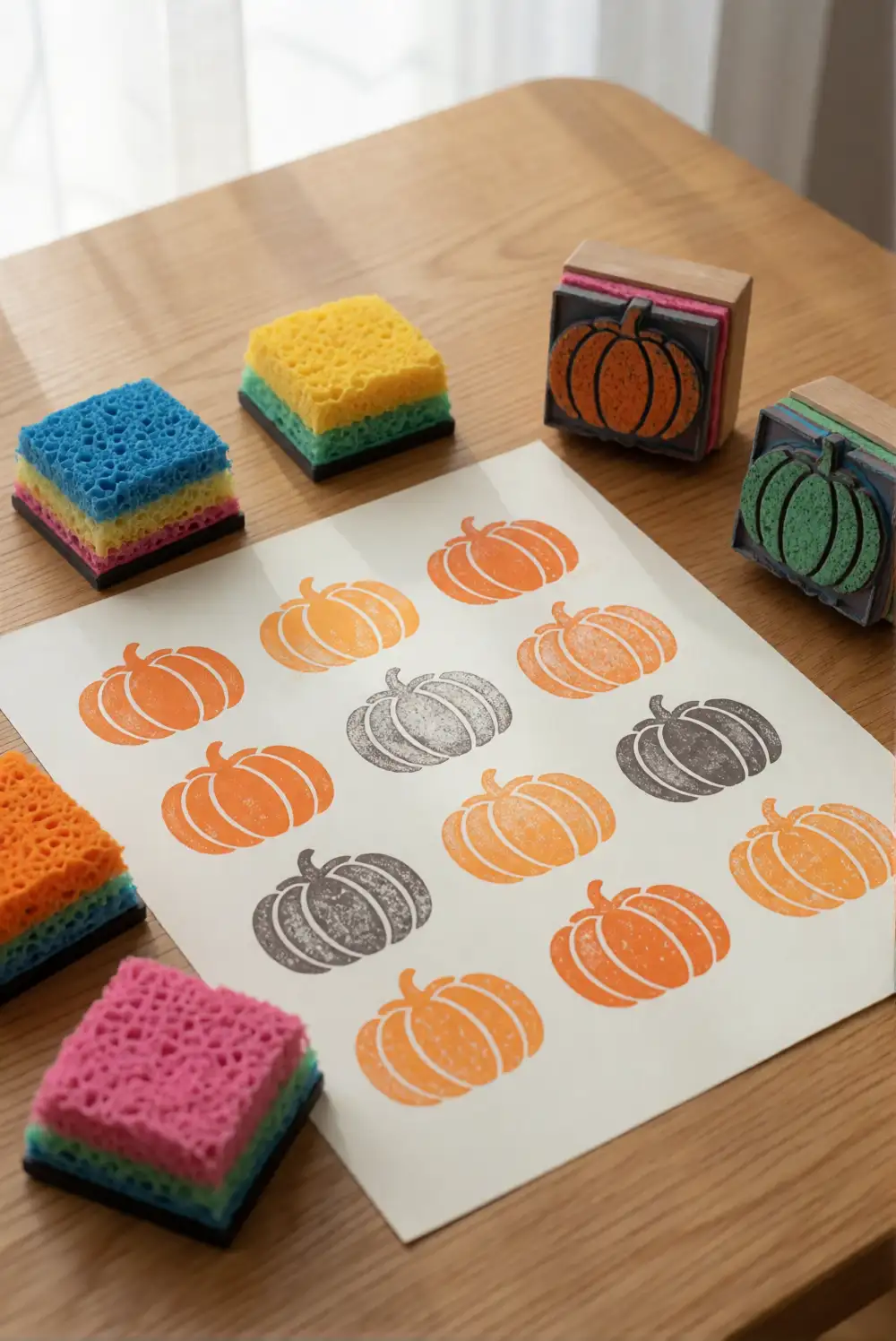 Pumpkin Sponge Stamps