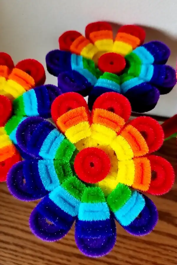 Rainbow Flower Bouquets