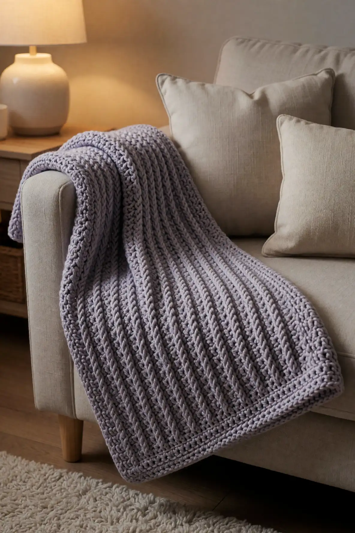 Raised Stripes for a Classic Sofa Layer