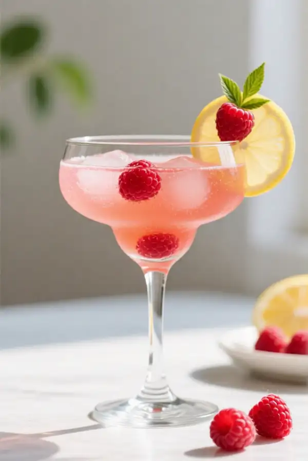Raspberry Lemonade Mimosa