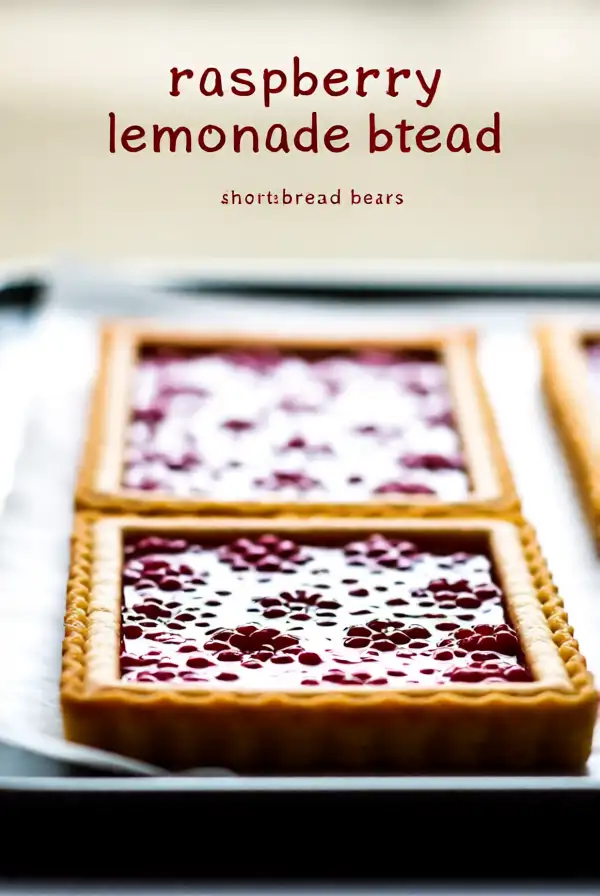 Raspberry Lemonade Shortbread Bars