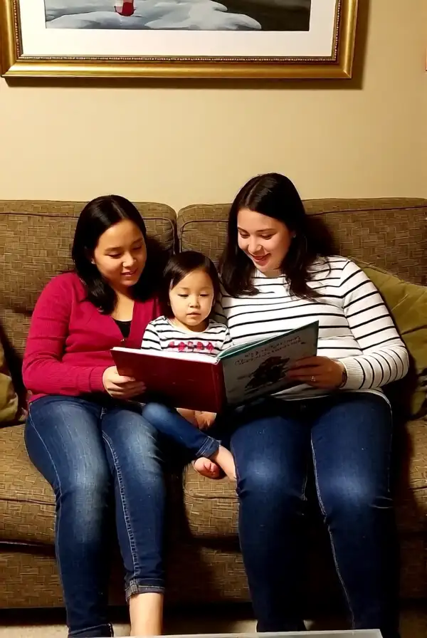 Reading Christmas Books Together