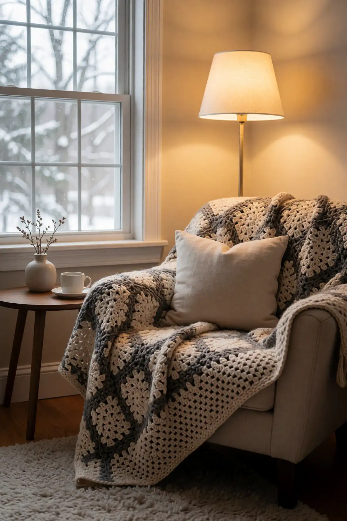 Reading Nook Blanket Styling