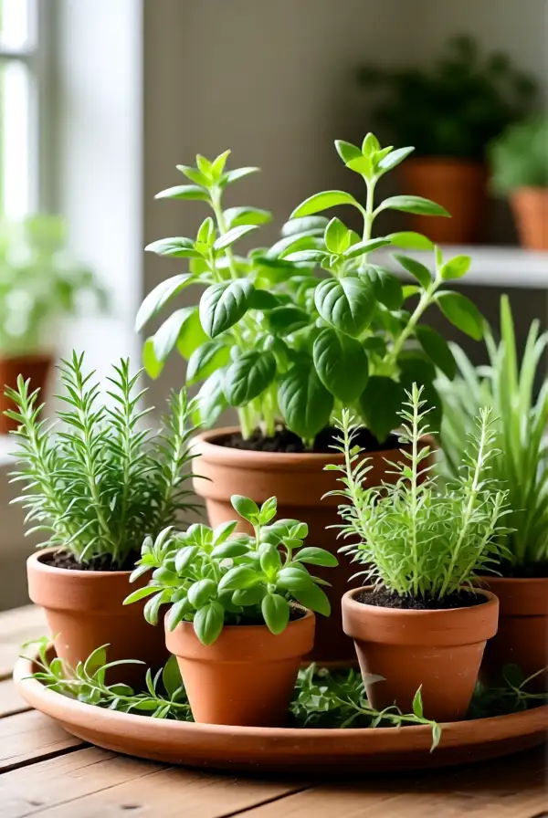 Refreshing Herb Centerpieces