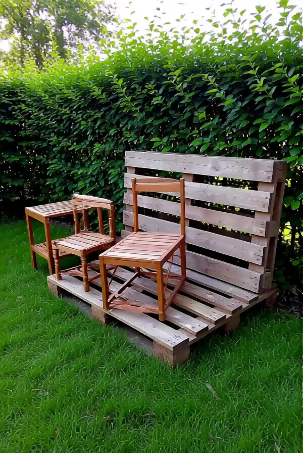 Repurposed Items in the Garden