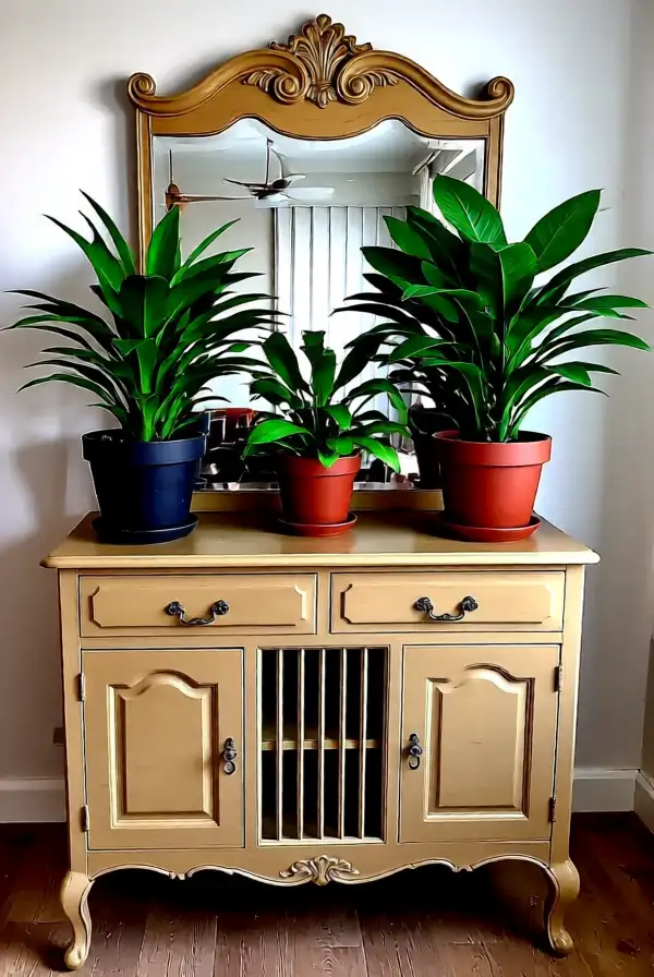 Revamping Old Furniture with Plant Decor