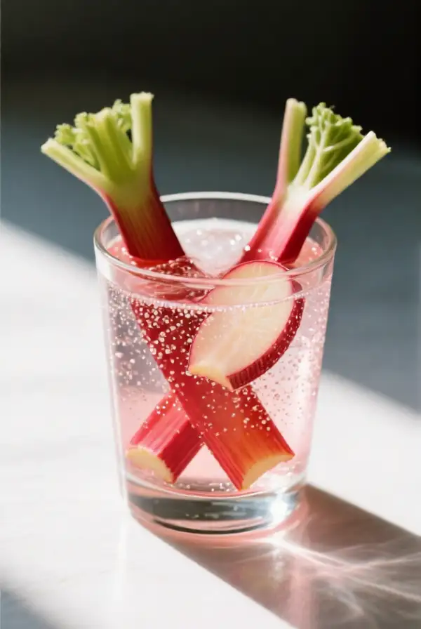 Rhubarb Sparkling Drink