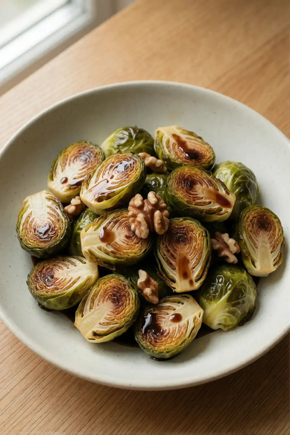 Roasted Brussels Sprouts with Balsamic Glaze