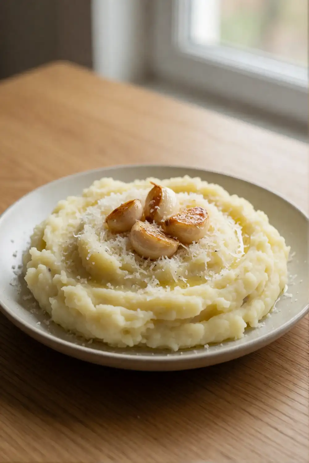 Roasted Garlic Parmesan Mashed Potatoes