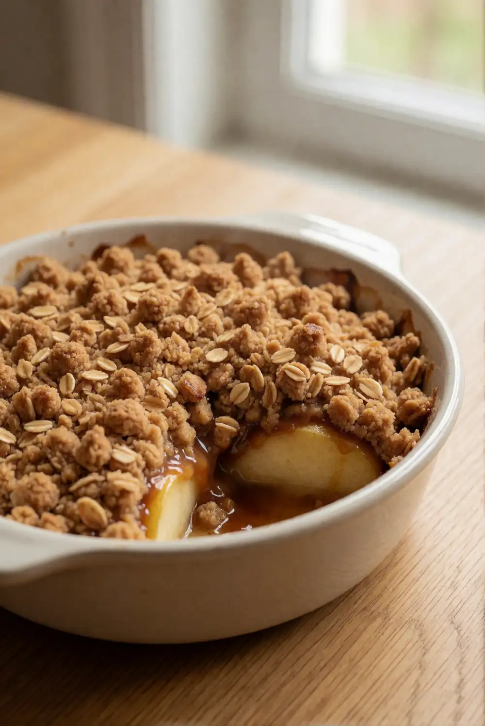 Salted Caramel Apple Crisp