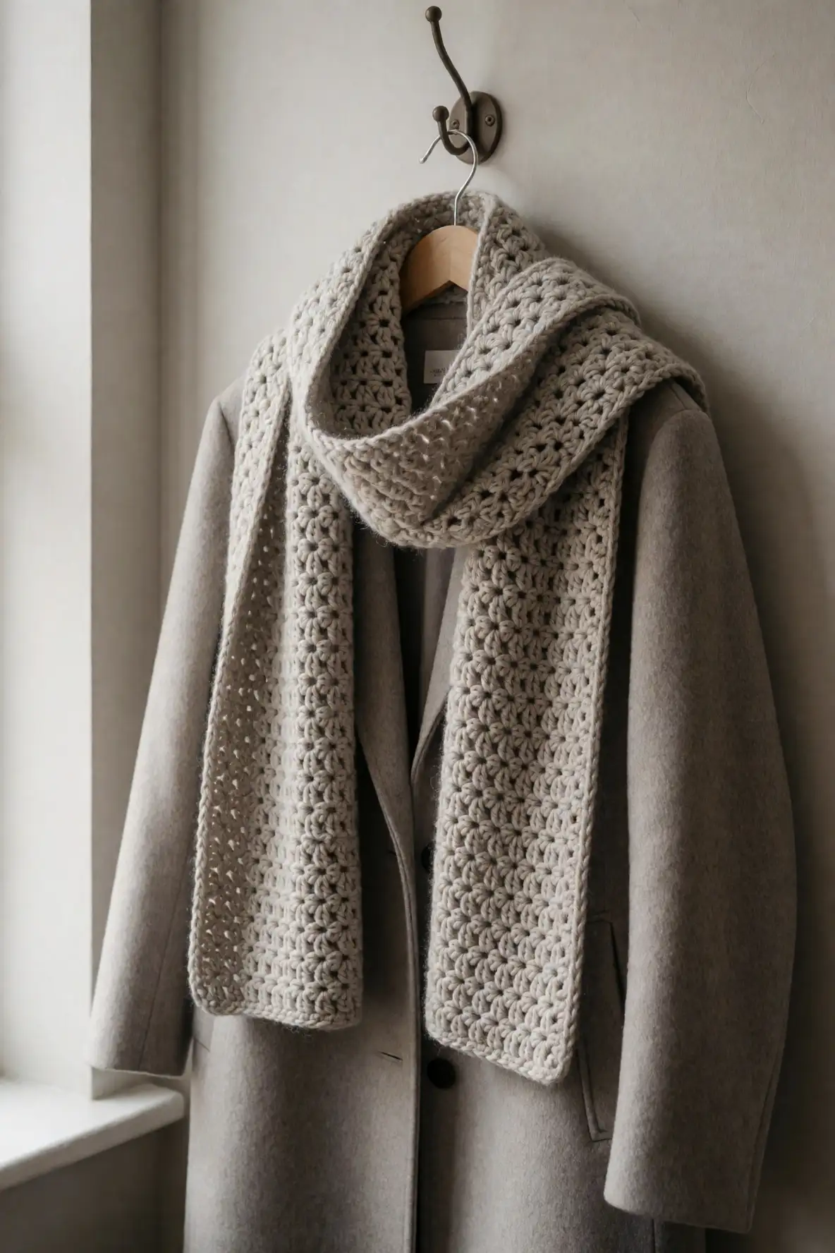 Scarves With Draped Pretty Texture