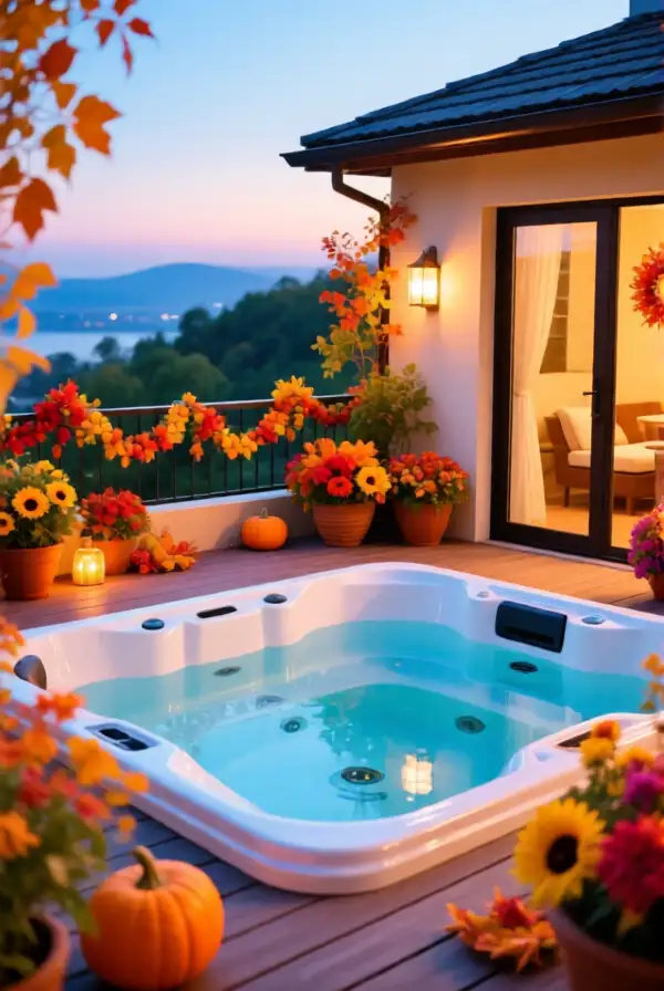 Seasonal Decor Ideas for Your Terrace Jacuzzi