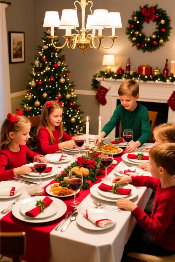 Setting the Christmas Table