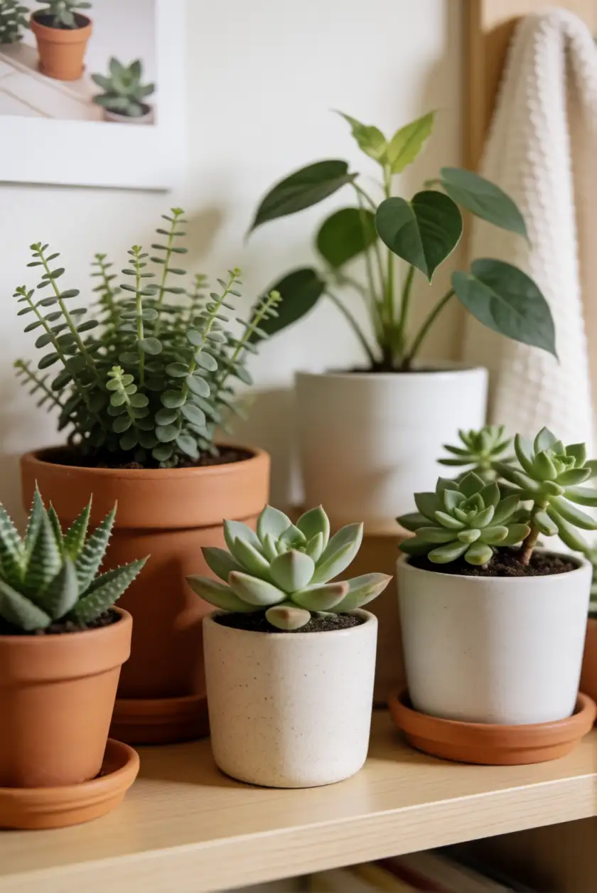 Setting Up Your Dorm Plant Display