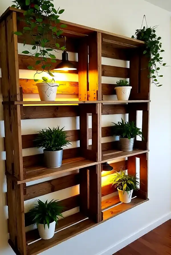 Shelf from Old Wooden Pallets