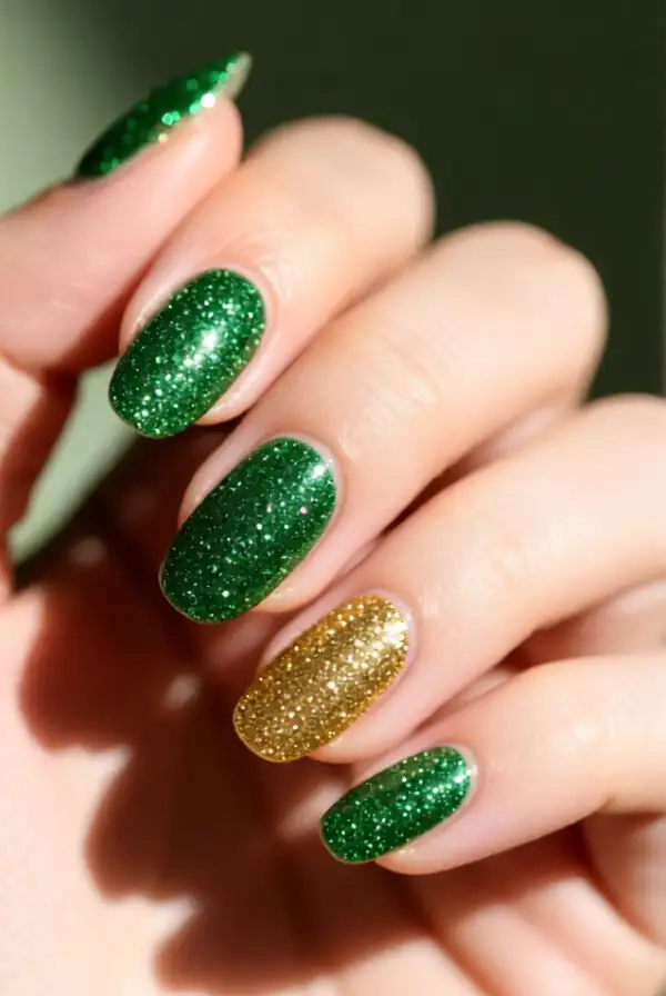 Shimmering Glitter Tips