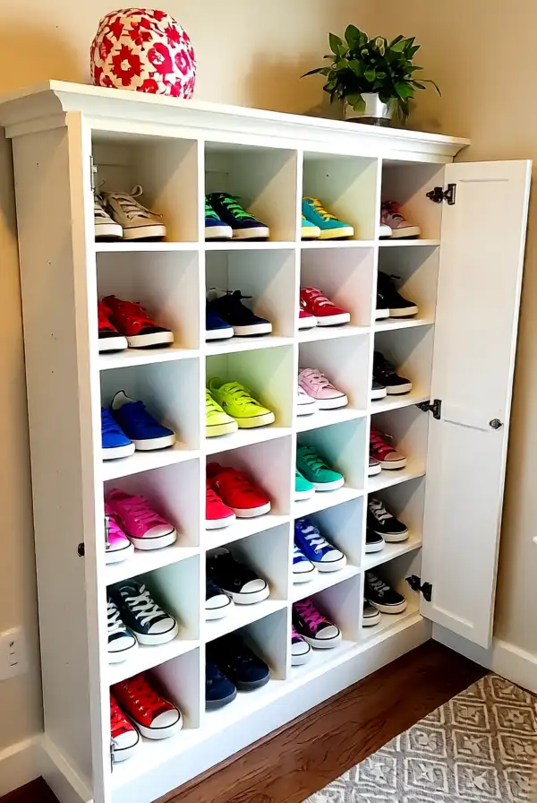 Shoe Cubbies for Easy Access