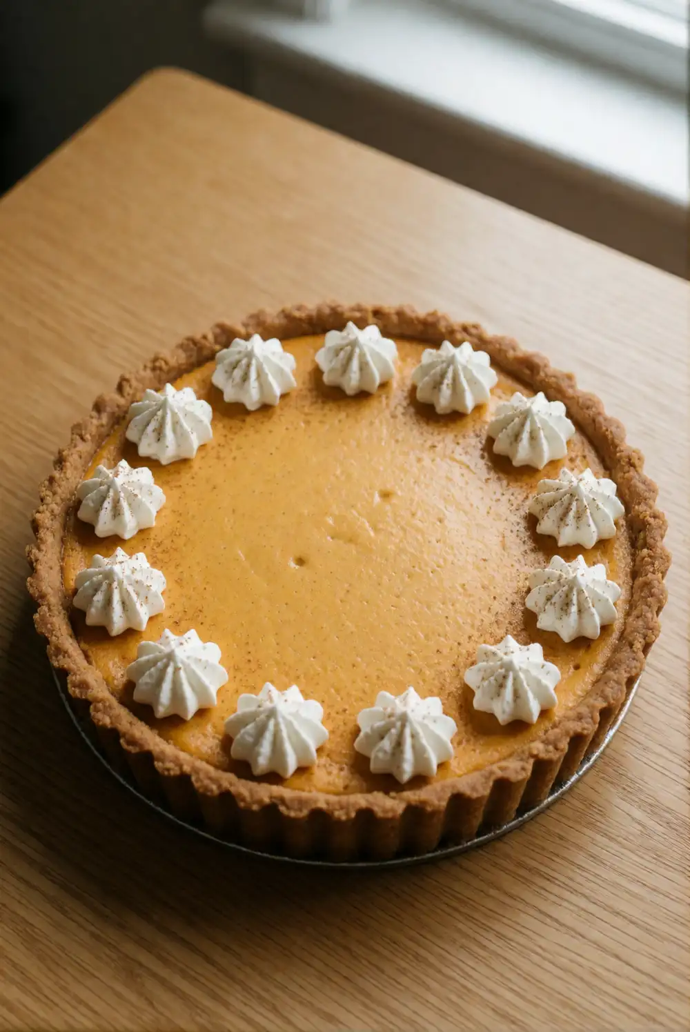 Silky Pumpkin Cheesecake Tart
