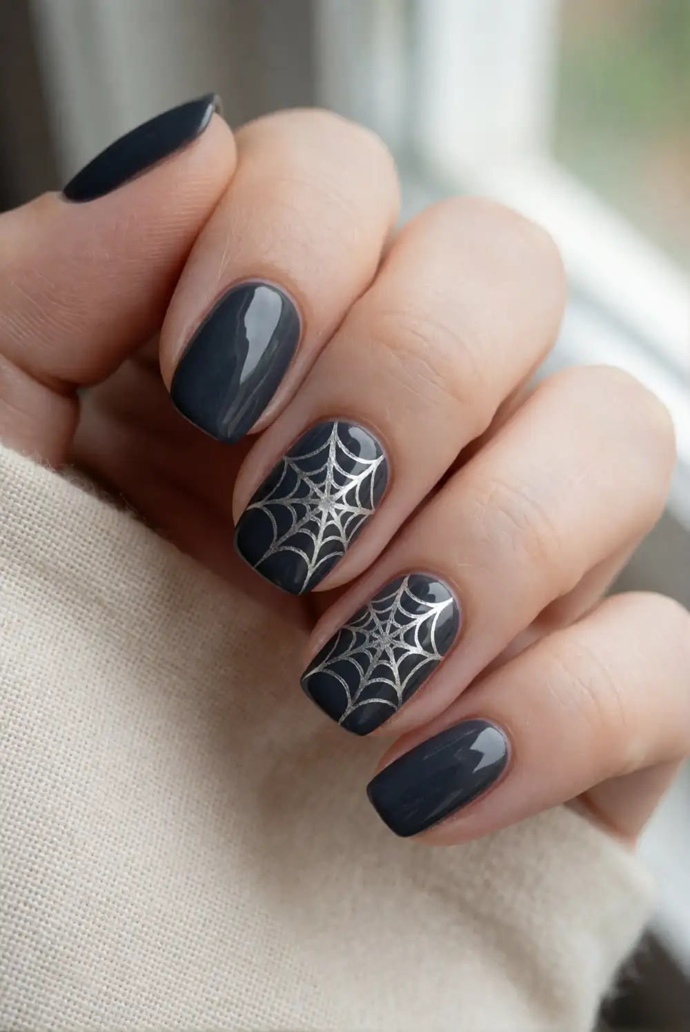 Silver Spiderweb Chrome Details