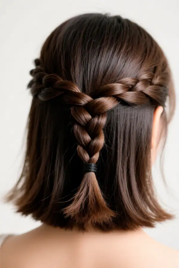 Simple Knotted Hairstyle