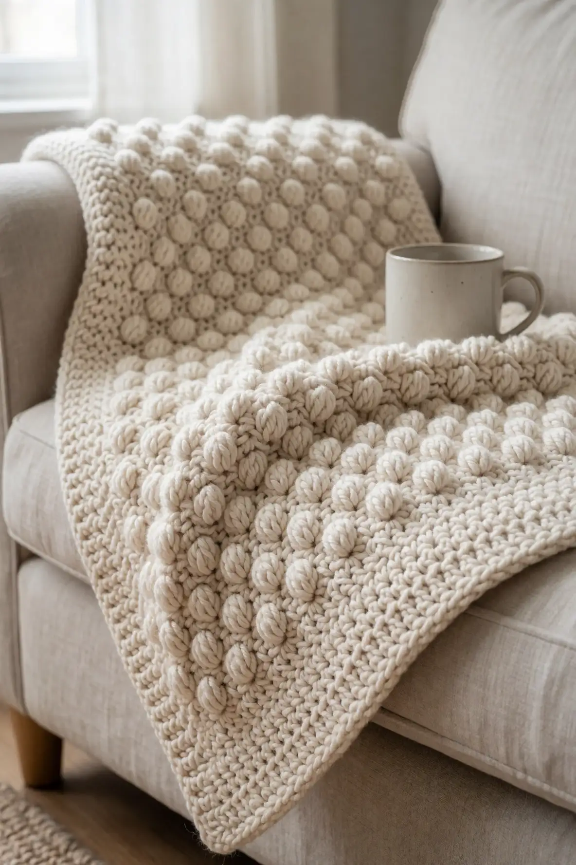 Soft Bobble Clouds for Cozy Blankets