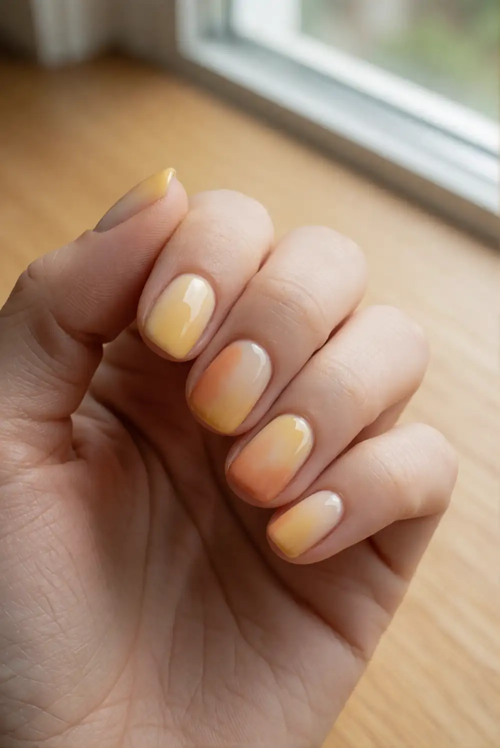 Soft Candy Corn Color Fade