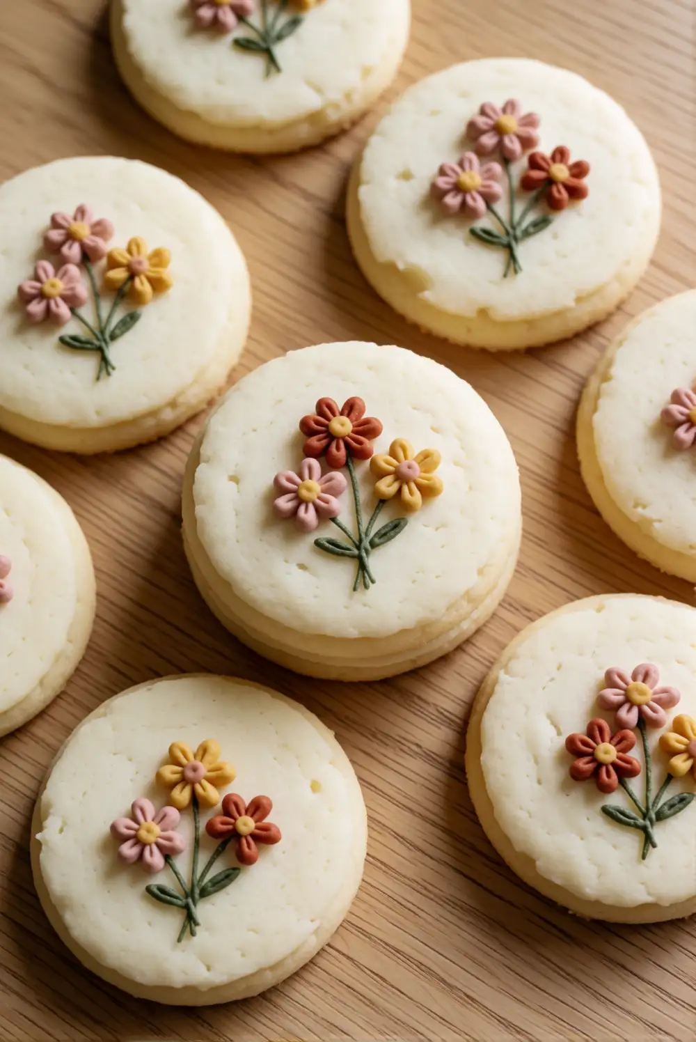 Soft Cottagecore Floral Cookies