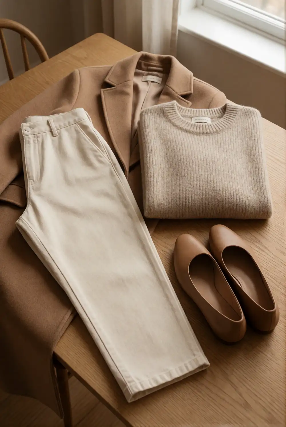 Soft Monochrome Layers in Warm Neutrals