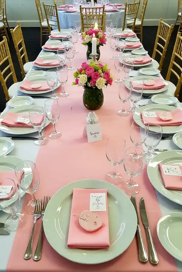 Soft Pink Decor for Events and Gatherings
