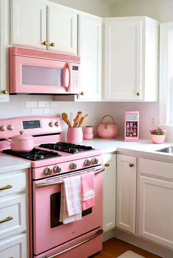 Soft Pink Kitchen Accessories
