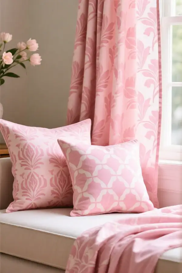 Soft Pink Patterns for Fabrics