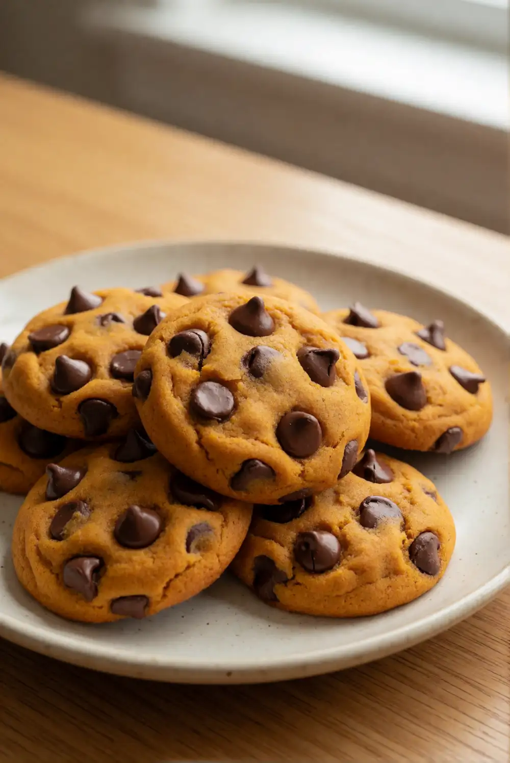 Soft Pumpkin Chocolate Chip Cookies