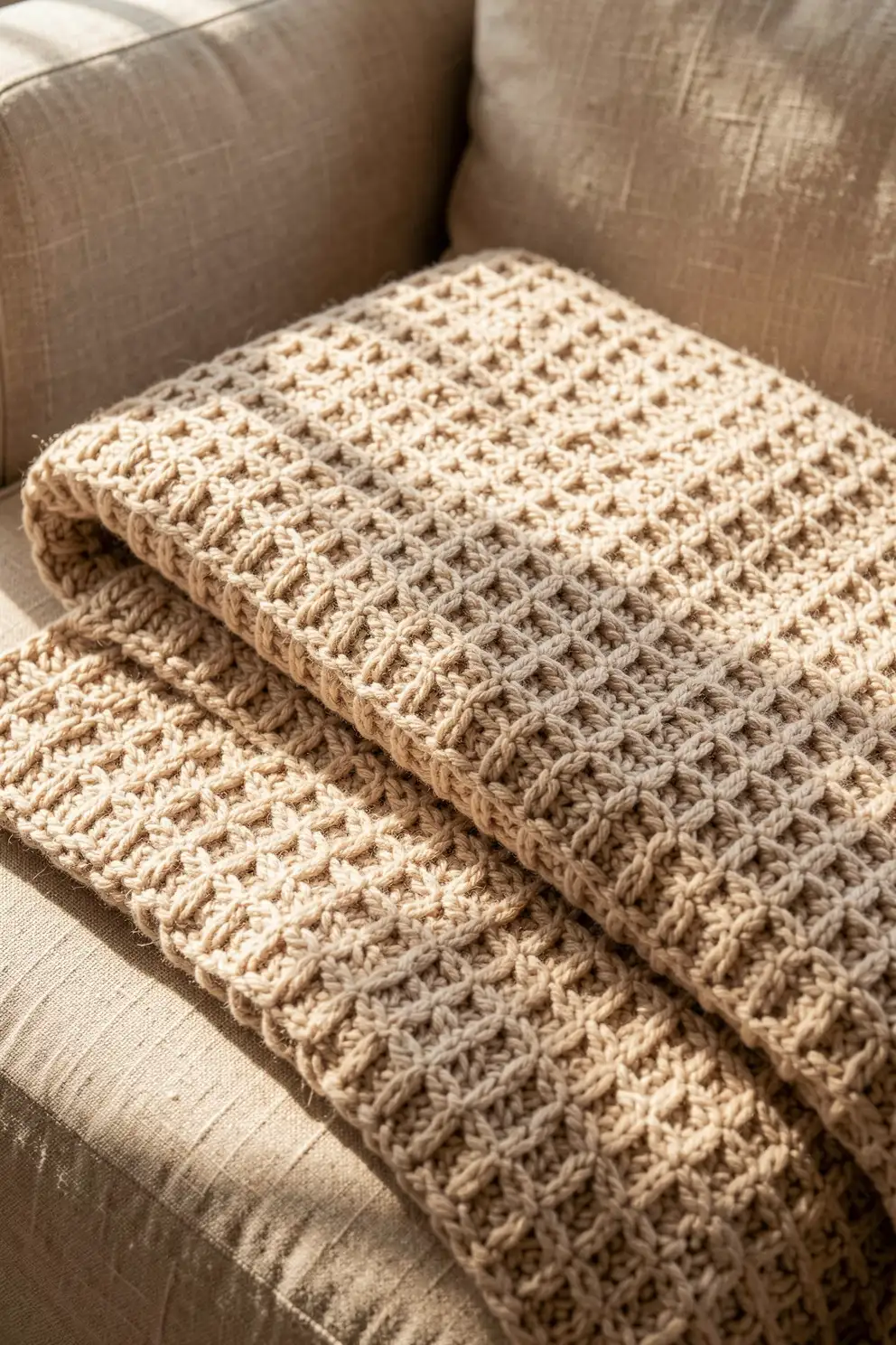 Soft Waffle Stitch Depth